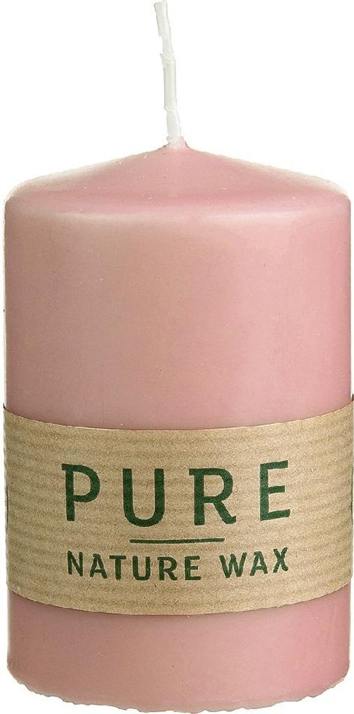 WENZEL PURE Kerze Safe Candle 9x6cm antikrosa, rosa Produktbild 