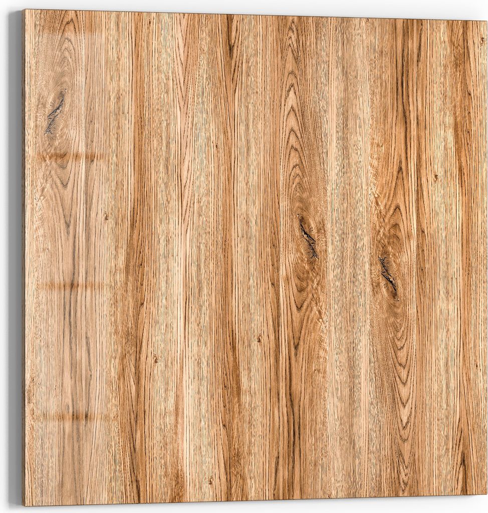 DEQORI Glasbild Echtglas 30x30 cm 'Natürliche Holztexturen' Wandbild Bild modern Deko