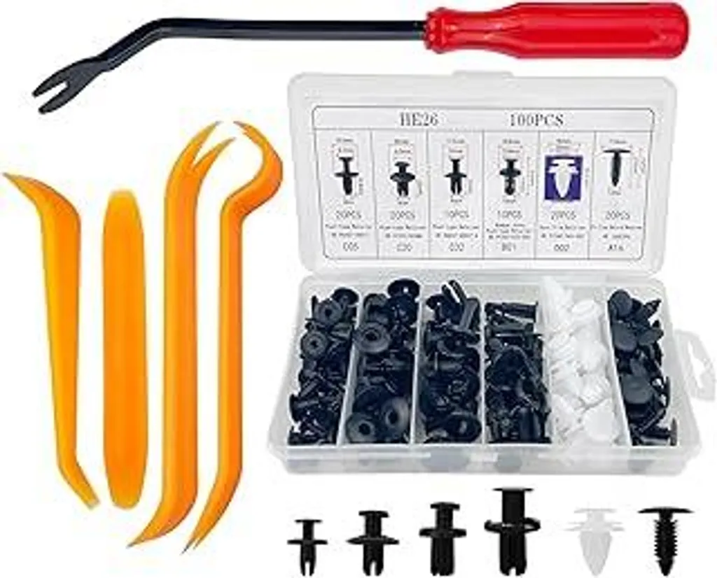 Recensione Kit Baxcdyswe: 100 Clip Auto Universali + 5 Leve Smontaggio