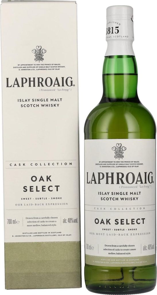 Laphroaig OAK SELECT Islay Single Malt Scotch Whisky 40% Produktbild 
