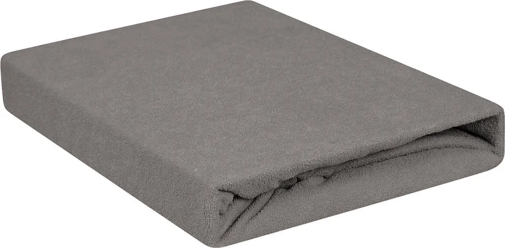 Drap-housse éponge PREMIUM 160x200 cm Gris Foncé pour Matelas Épais