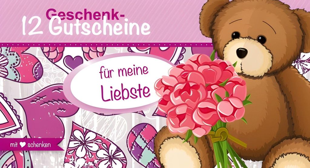 RNK Gutscheinhefte für meine Liebste Idee & Stil 150x80mm