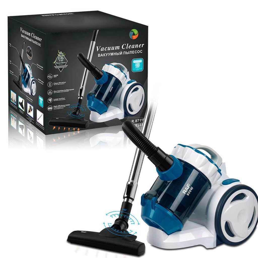 Staubsauger Beutellos Zyklon mit 120AW Power-Saugkraft, HEPA-Filter, Bodenstaubsauger 2 Liter, Nass- & Trockensauger mit 4,5m Kabelautomatik,Düsen...