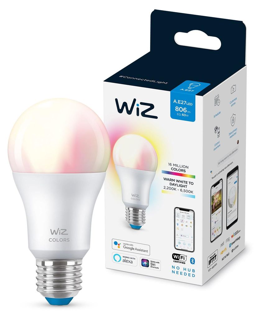 WiZ Žárovka 8 W (ekv. 60 W) A60 E27, Chytrá žárovka, Obrázek produktu 