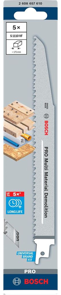 Bosch PRO S1110VF SSB Set,1.6x22x225mm,5S Image du produit 