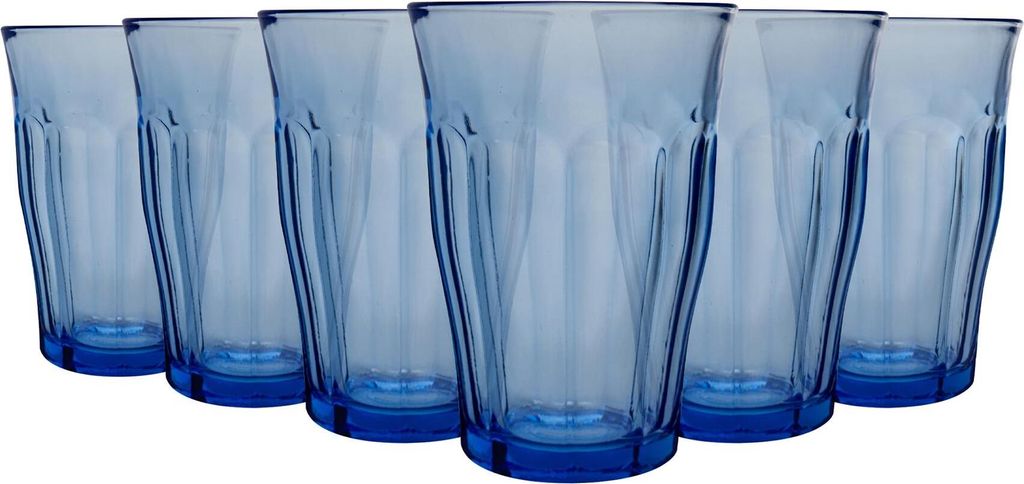 Duralex Picardie Highball-Gläser – 360 ml – Marine – 6 Stück