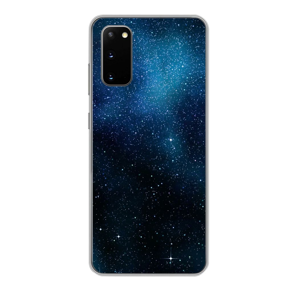 MuchoWow Handyhülle Schutzhülle Hülle für Samsung Galaxy S20 Galaxie - Nacht - Galaxie - Jungen - Mädchen - Kinder Silikon Softcase Handy H...