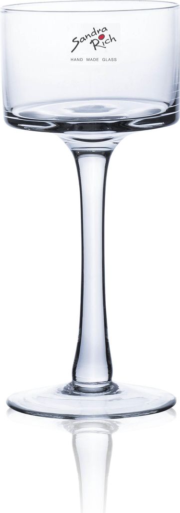 Sandra Rich szklana podstawka na tealight na nóżce h.20cm Zdjęcie produktu 