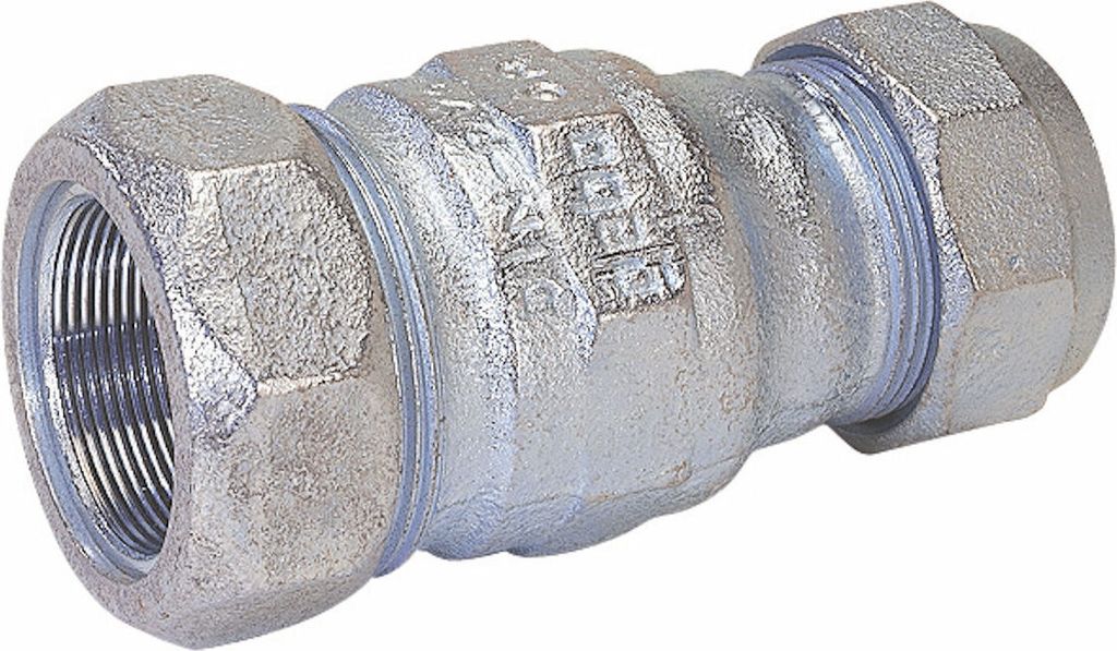 GEBO TG-Klemmverbinder, reduziert Ø 42,4 mm x 26,9 mm (1 1/4 Zoll x 3/4 Zoll) - für Stahlrohr