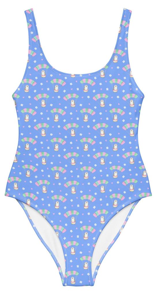 Mr. & Mrs. Panda Badeanzug Pinguin Fallschirm springen Größe XS - Türkis - Geschenk, Skydive, Fallschirmsprung, Fallschirmspringen, Swimsuit, Da...