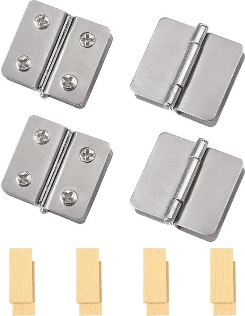 4 Clips en Acier Inoxydable pour Double Vitrage - Installation 5-6mm