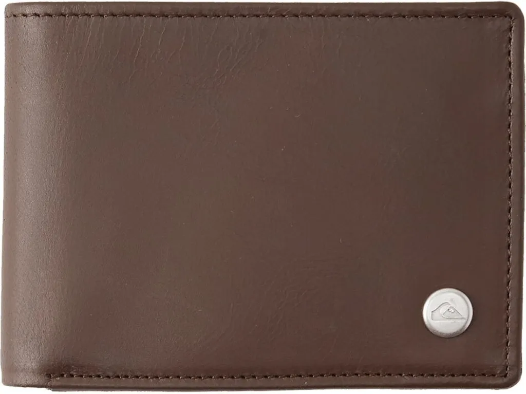 Portafoglio Uomo Quiksilver Mack 2 Marrone L - Pelle RFID & Coin Pocket