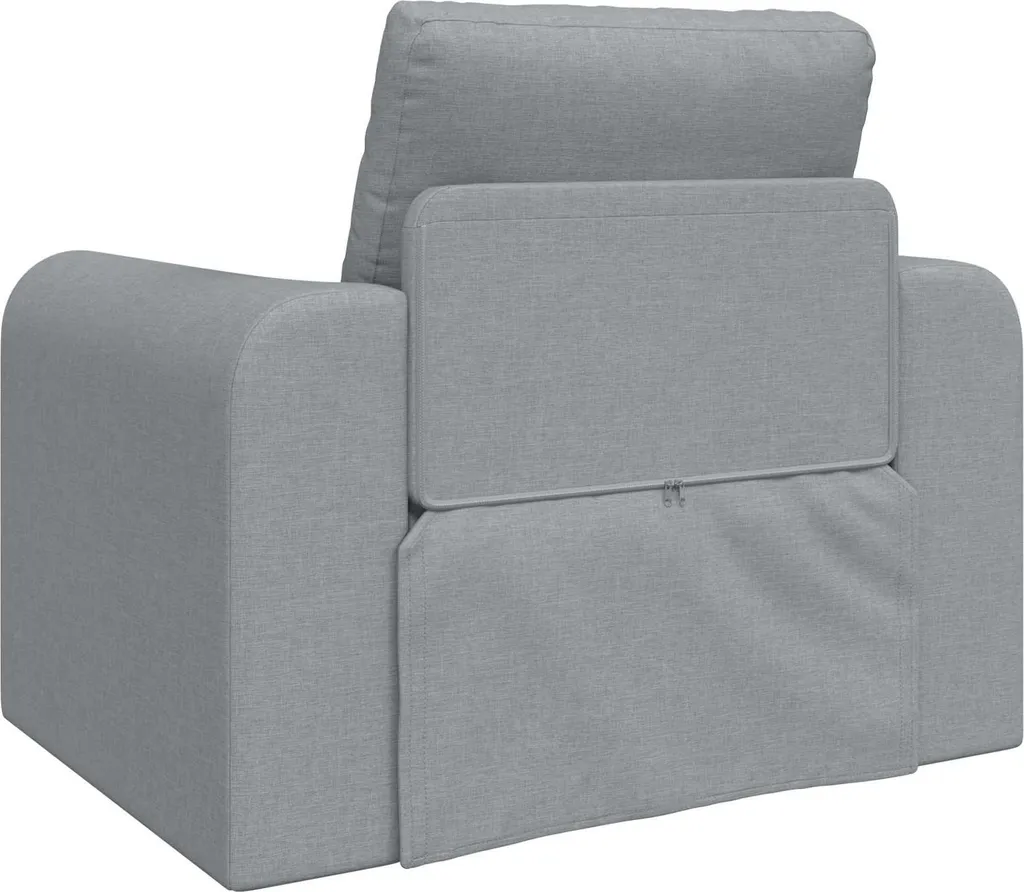Canapé convertible d'appoint gris clair pour studio ou chambre d'amis - 6