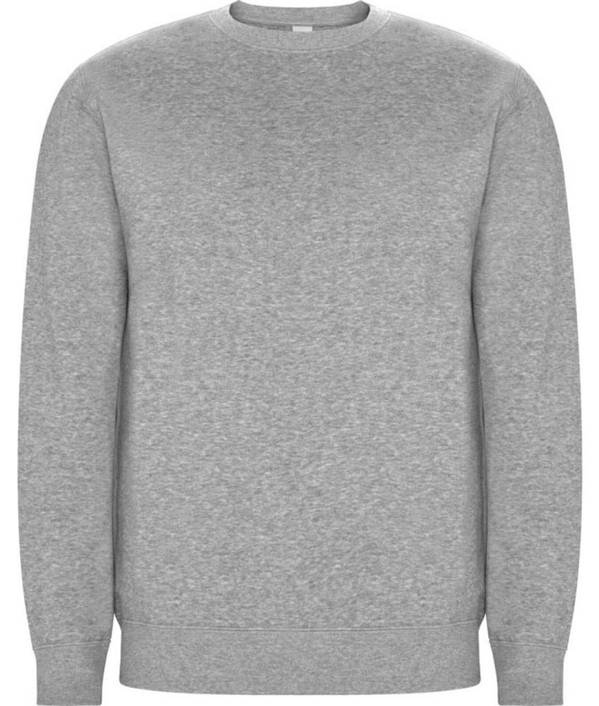 Roly Eco - "Batian" Sweatshirt Baumwolle aus biologischem Anbau für Herren/Damen Uni LT4745 (XL) (Grau meliert)