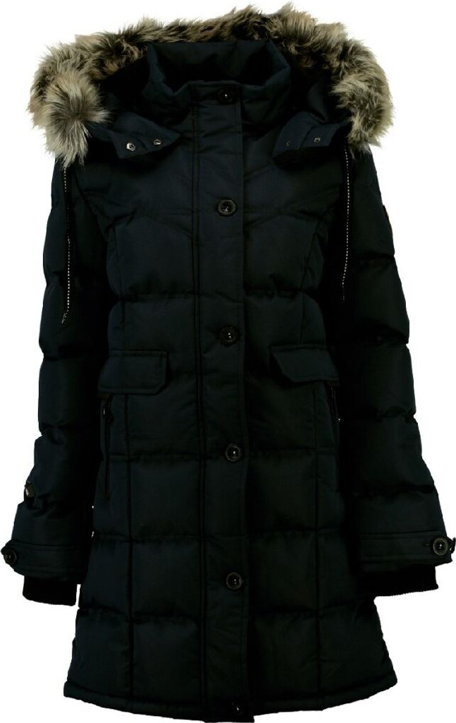 Geographical Norway Damen Steppjacke warme Winterjacke G-Calory, Schwarz, Größe L
