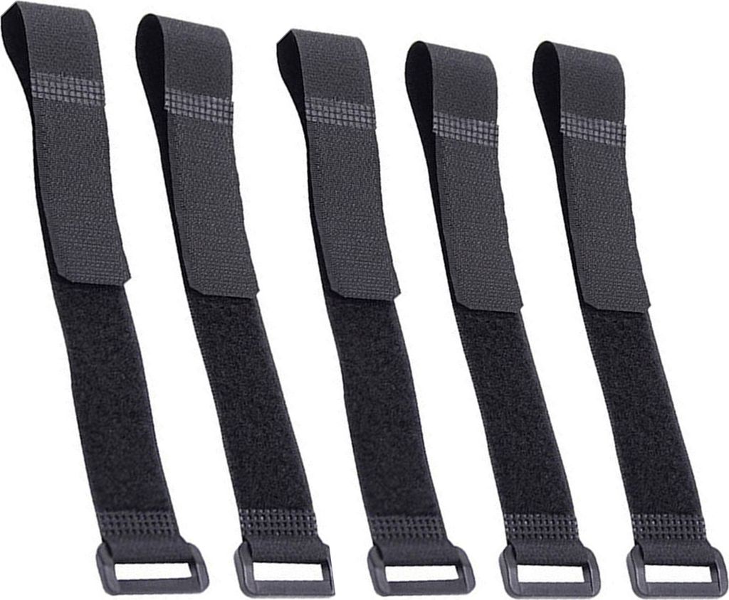 5-teilige Befestigungsgurte mit Klettverschluss aus Kunststoff, starke Haftung, verschleißfest, vielseitig verwendbar, Befestigungszubehör, Fahrr...
