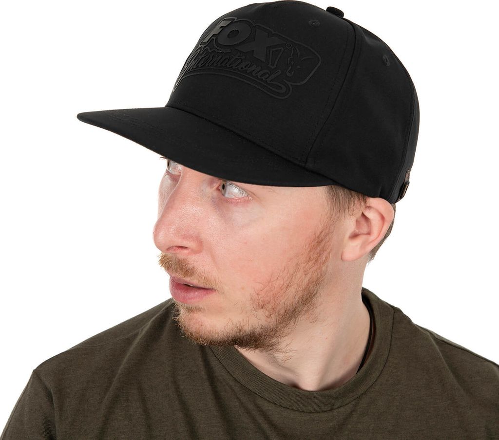 Fox Flat Peak Snapback Cap Kappe Schwarz Camo