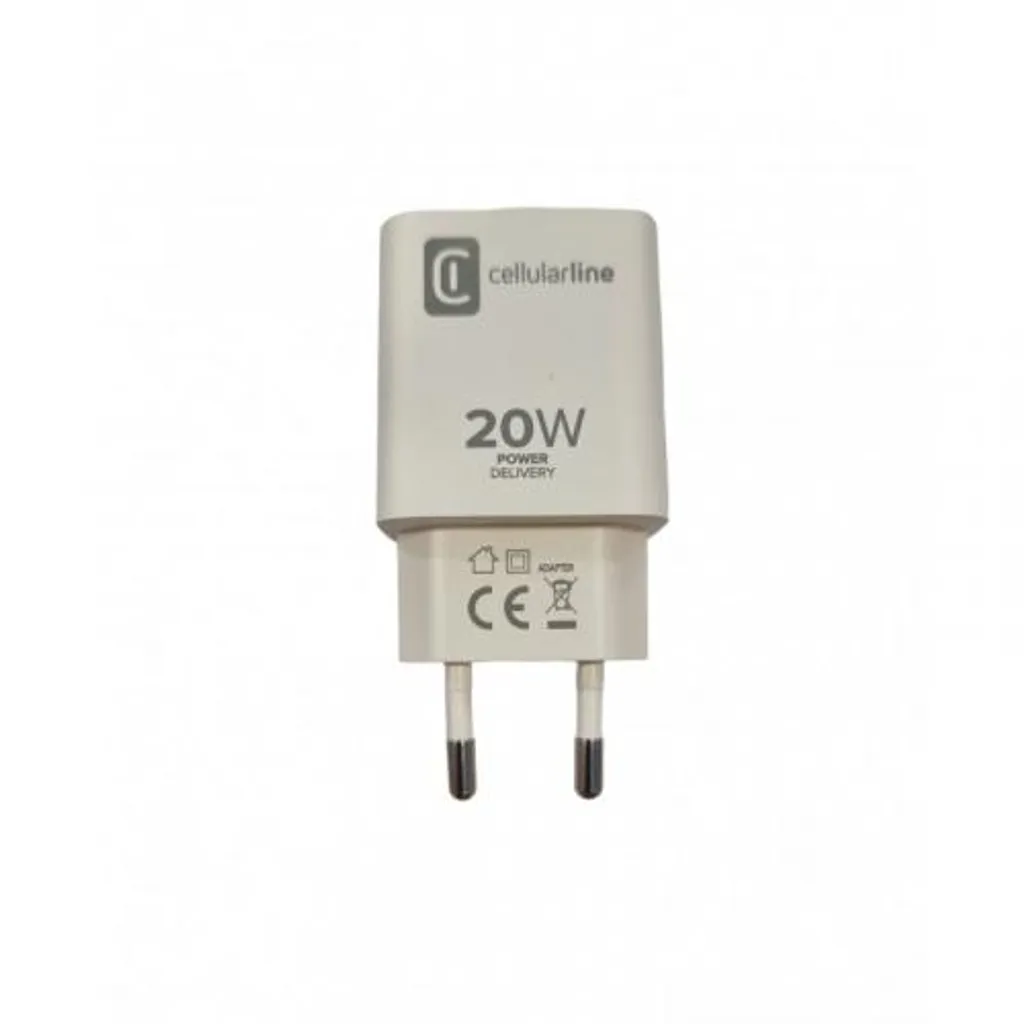 Cellularline Chargeur Secteur 20W Blanc USB-C Apple Micro Pack Compact - 2