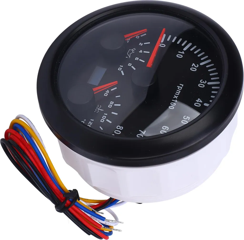 Compte-tours numérique multifonction 85 mm avec pression huile et eau - 5