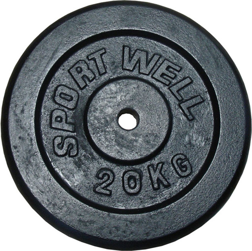 Litinové kotouče (závaží) pro činky 20 kg, 25 mm Obrázek produktu 