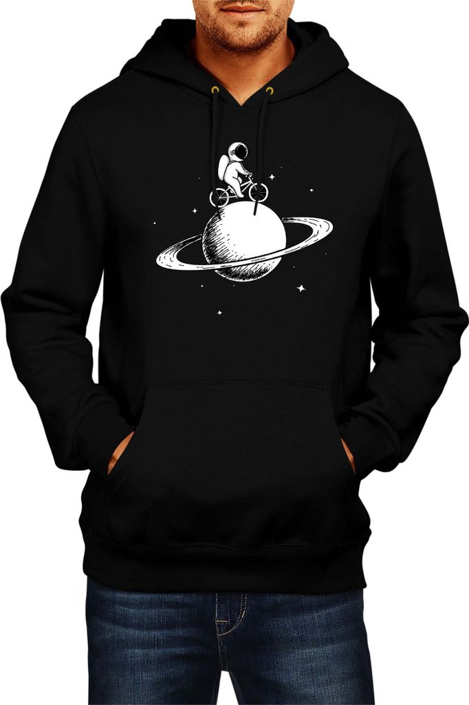 Herren Kapuzenpullover Nasa Space Theme Nasa 001, Man XL / Schwarz