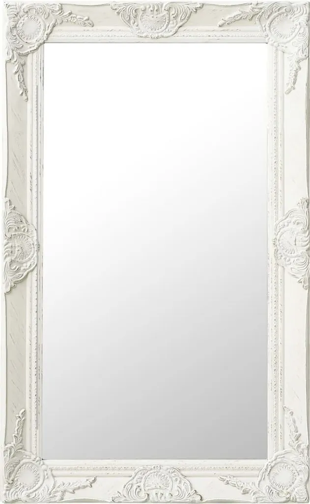 Specchio Barocco Bianco 50x80 cm - Decorazione Elegante per la Famiglia