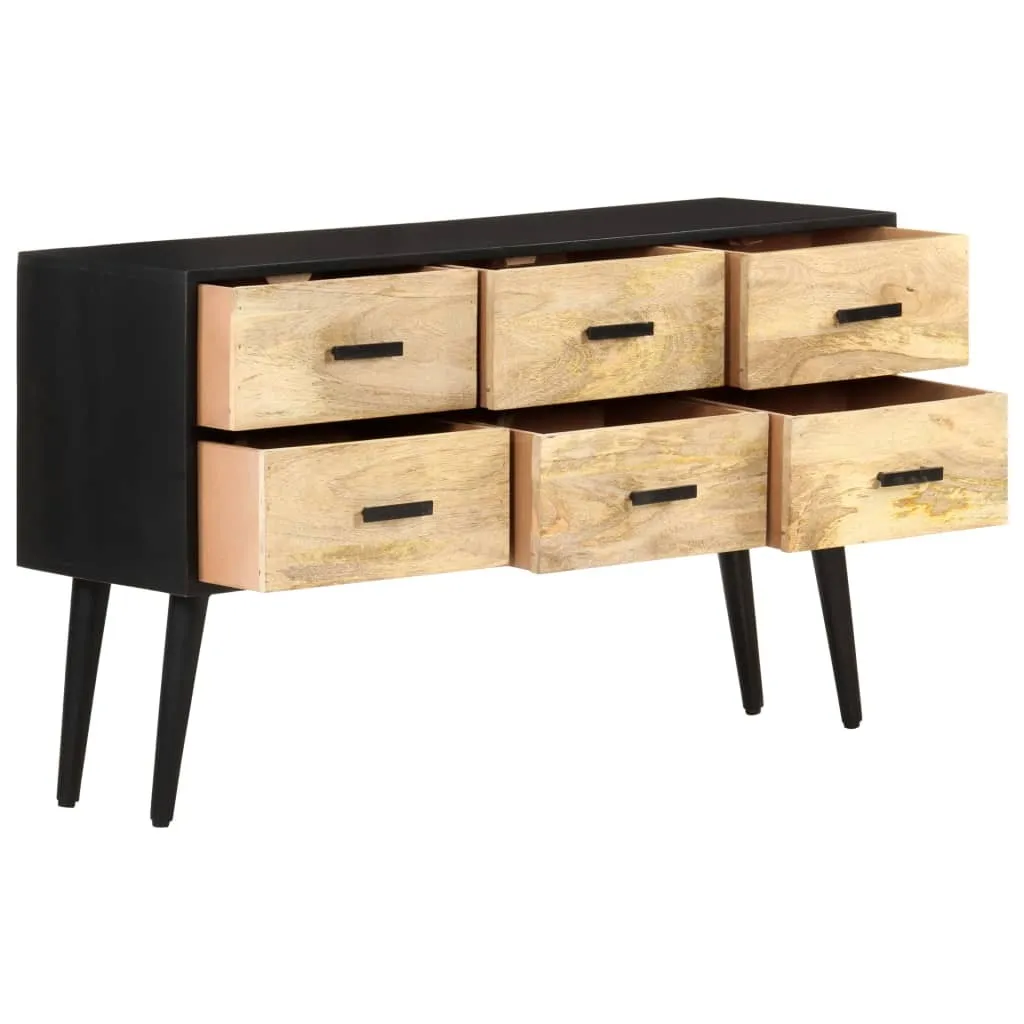 Buffet bois de manguier 110 cm pour ranger sans encombrer le salon - 4