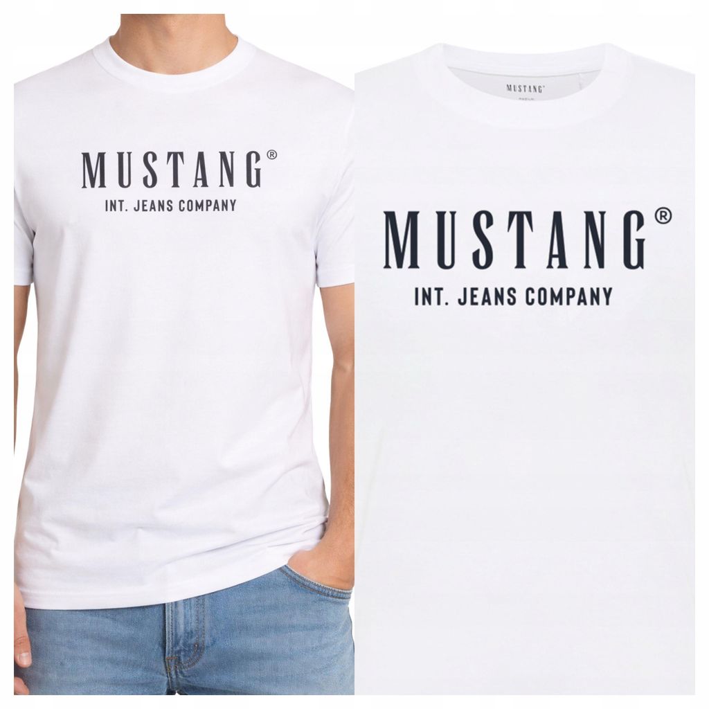Mustang | Herren-T-Shirt Style Alex General Weiß 1017990 2045 3XL
