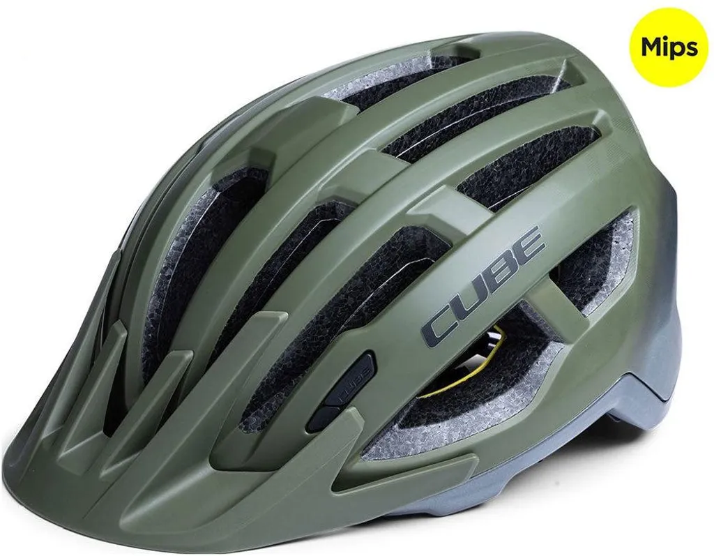 Casque de VTT Cube Offpath Noir et Gris - Équipement de Protection Vélo