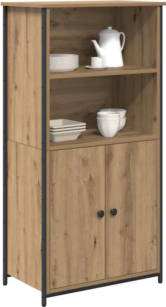 vidaXL Highboard Artisan-Eiche 62 x 36 x 121,5 cm Produktbild 