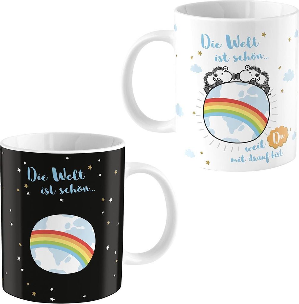 Sheepworld 47060 Zaubertasse Die Welt ist schön, Porzellan, Produktbild 