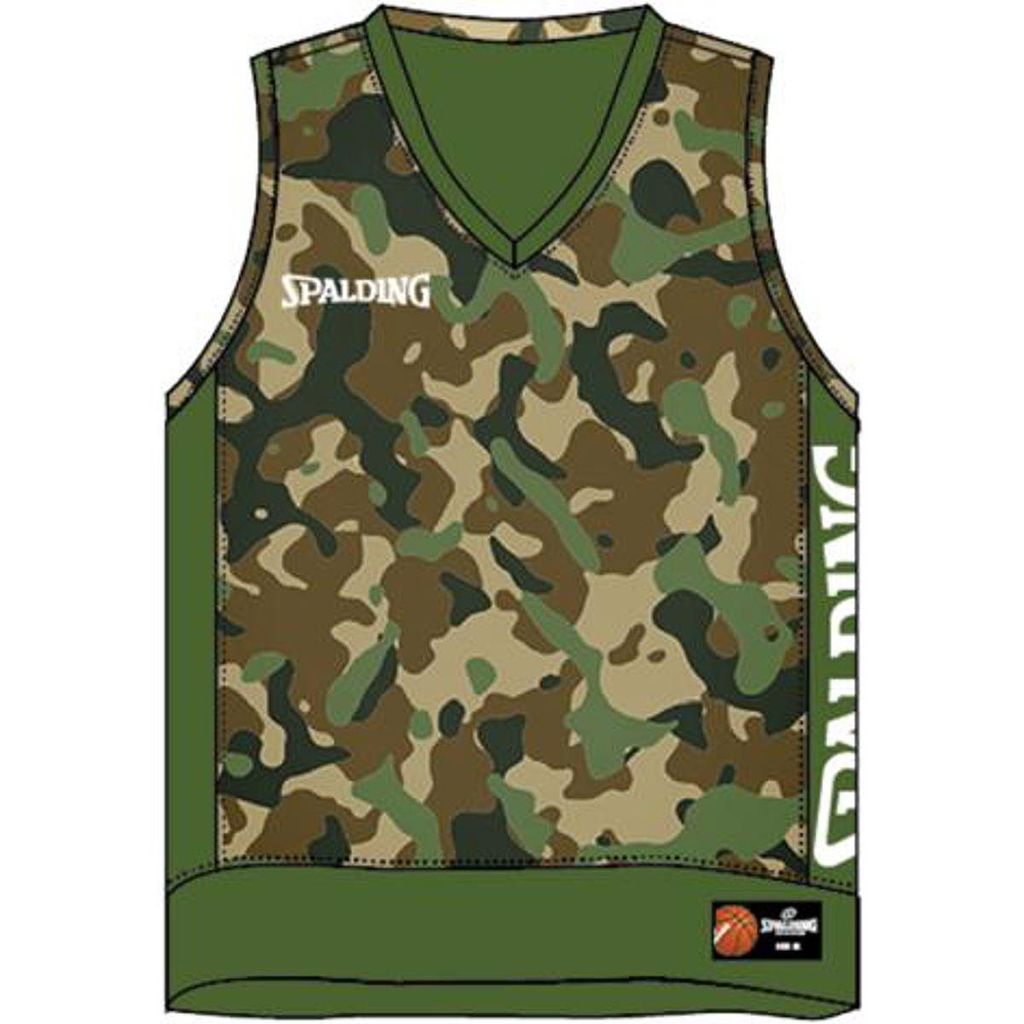 Spalding Wendetrikot Herren - Camouflage / Khaki