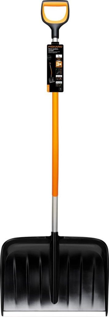 Fiskars X-series Schneeräumer gebogen, Schneeschaufel, Produktbild 