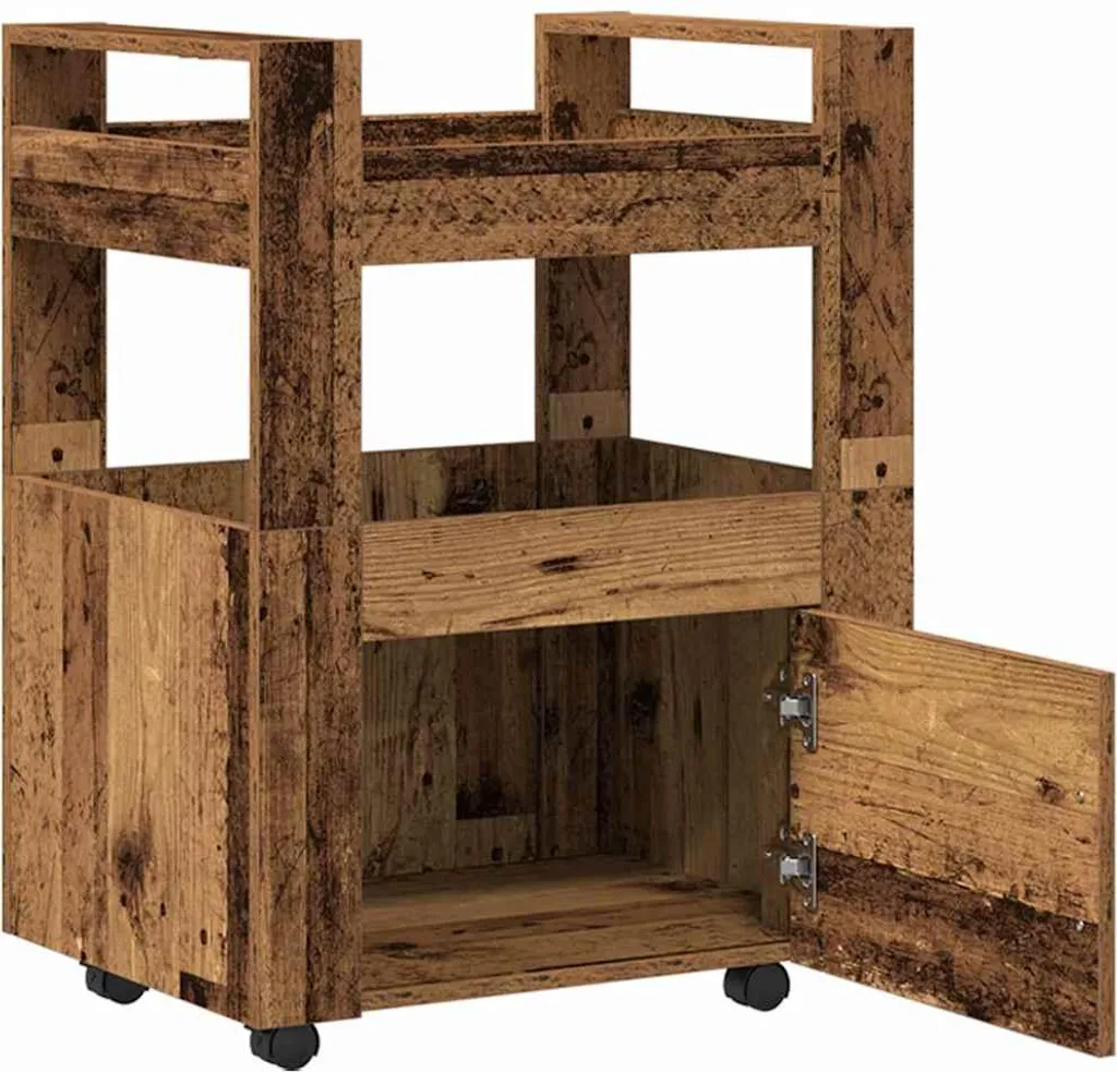 vidaXL Mobile da Bagno OTTA 35x30x159 cm in Legno Massello di Pino