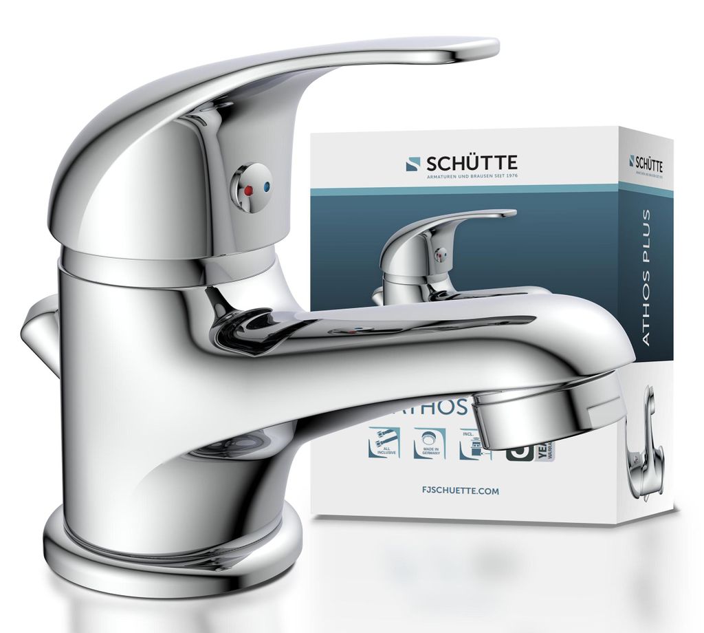 SCHÜTTE ATHOS PLUS, Waschtischarmatur mit Zugstange, Produktbild 