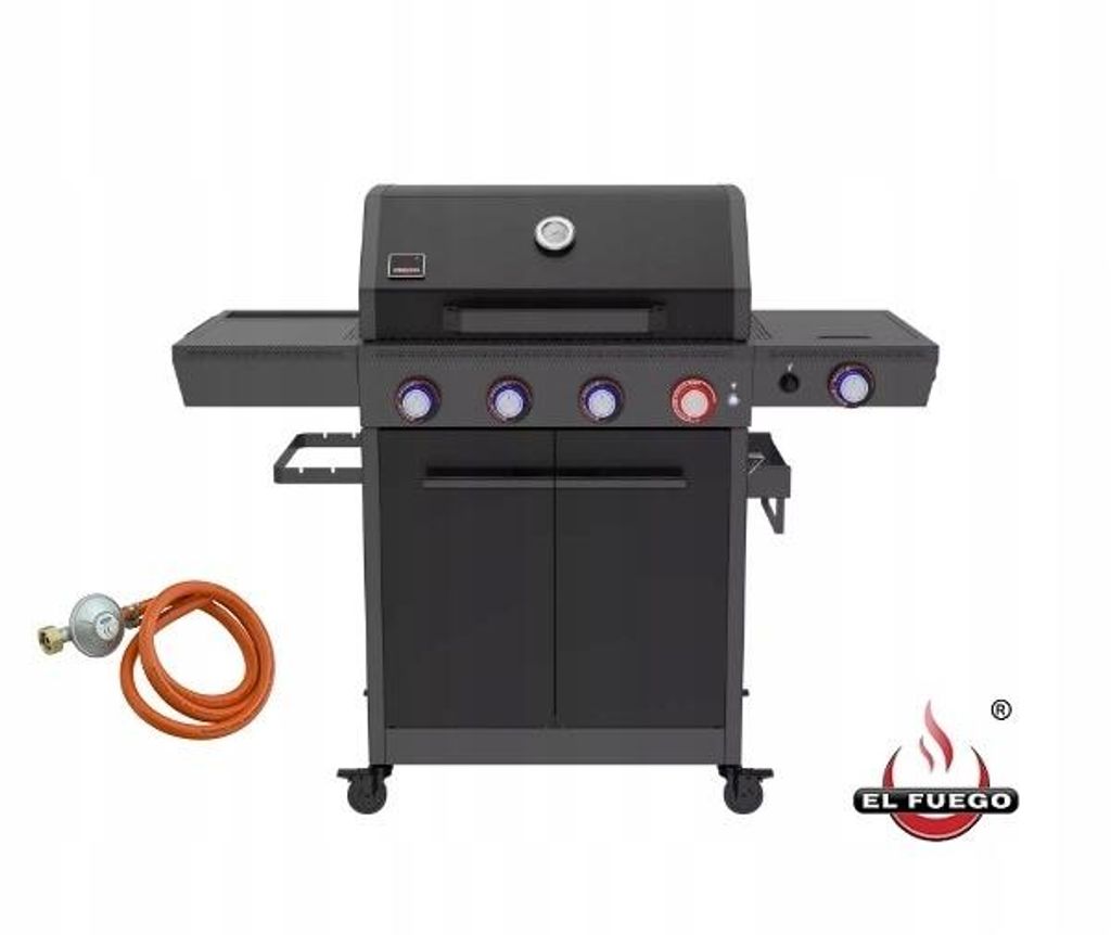 Grill Gazowy El Fuego Key West 4+1 16Kw Żeliwny Ruszt Zdjęcie produktu 