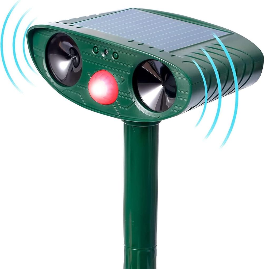 Ultrasonic Tierabwehr - Solar Tierabwehr für draußen, Produktbild 