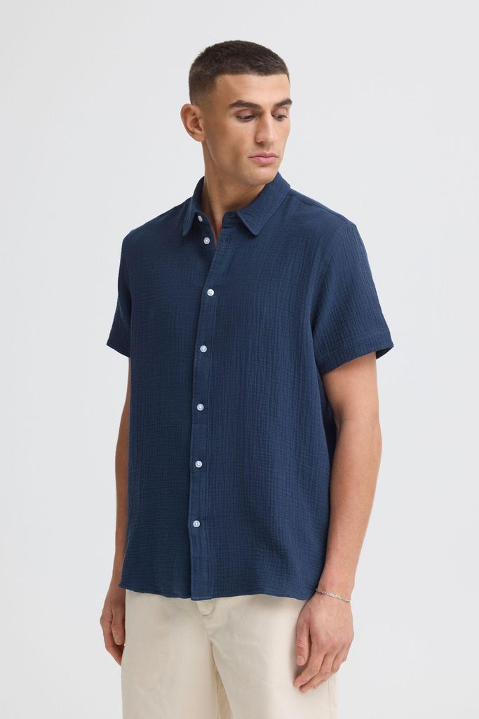 !Solid SDIain Herren Kurzarmhemd Hemd Herrenhemd 100% Baumwolle Regular Fit