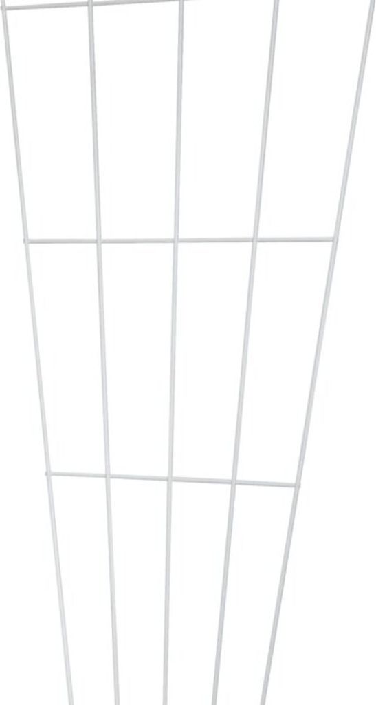 Gitterspalier aus Metall V-Form 150cm, weiß Produktbild 