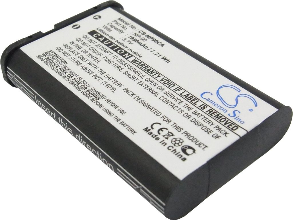 TECHTEK Batteria compatibile con [Casio] Exilim EX-FH100, Immagine del prodotto 