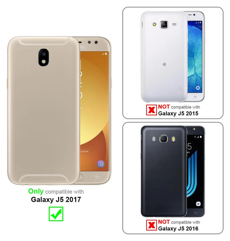 Custodia Protettiva Cadorabo Samsung J5 2017 Viola: TPU Anti-Shock - 2