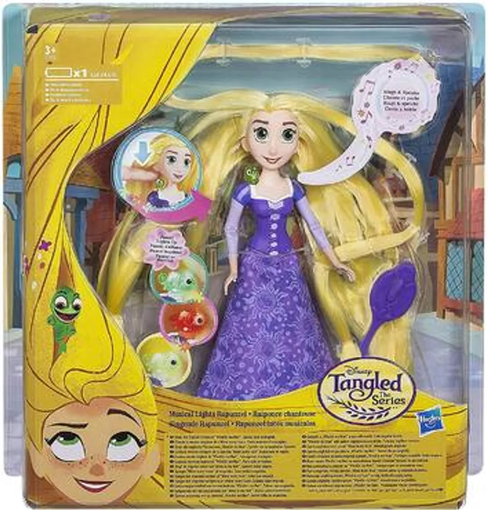 Idée cadeau Disney : Poupée Raiponce chantante pour recréer les scènes