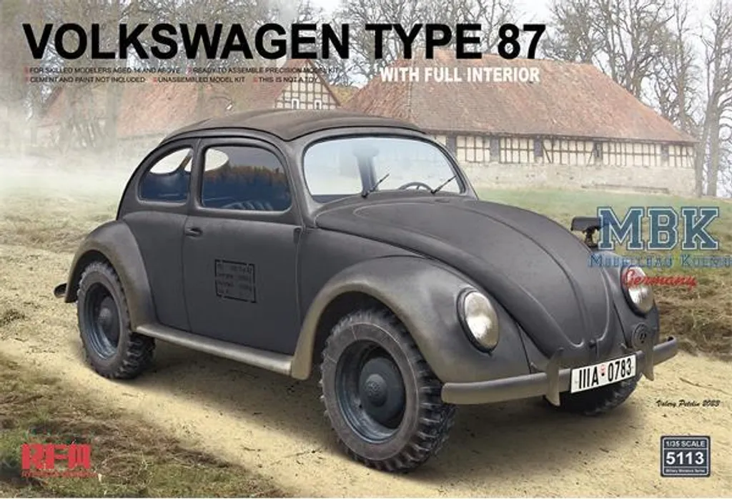 Maquette de Voiture Militaire Volkswagen Type 87 RFM5113 à Monter