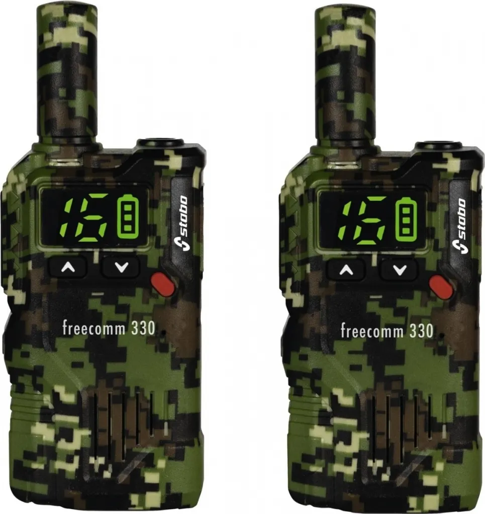 Stabo Freecomm 330 Set de 2 Talkies-Walkies Radio PMR446 Portée 5km