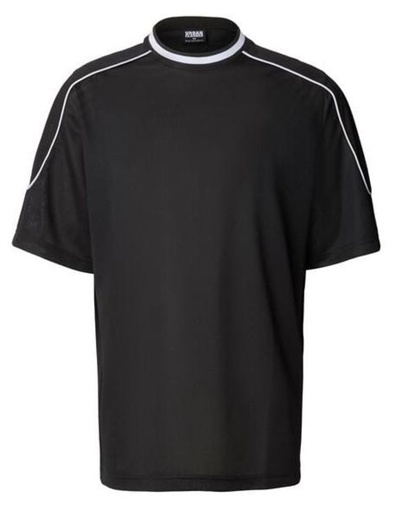 Urban Classics Oversize T-Shirt Herren Piping Mesh Oversized Tee schwarz XL