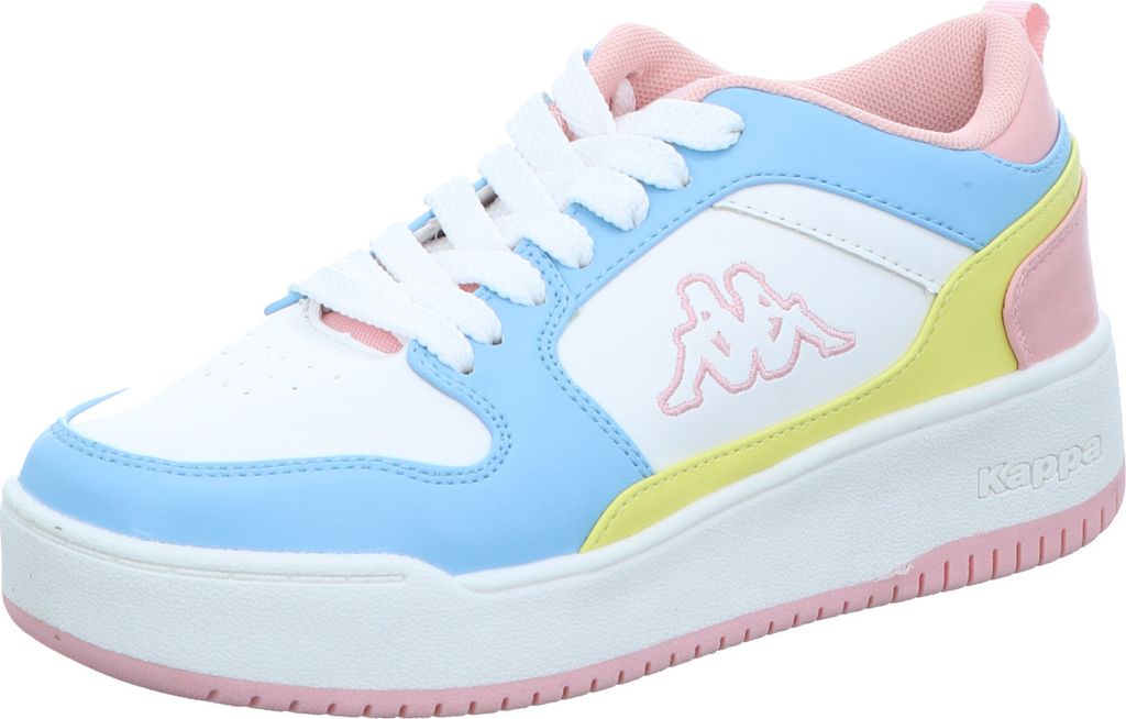 Kappa Damenschuhe Schnürschuhe Sportive Sneaker Weiß Freizeit, Schuhgröße:39 EU