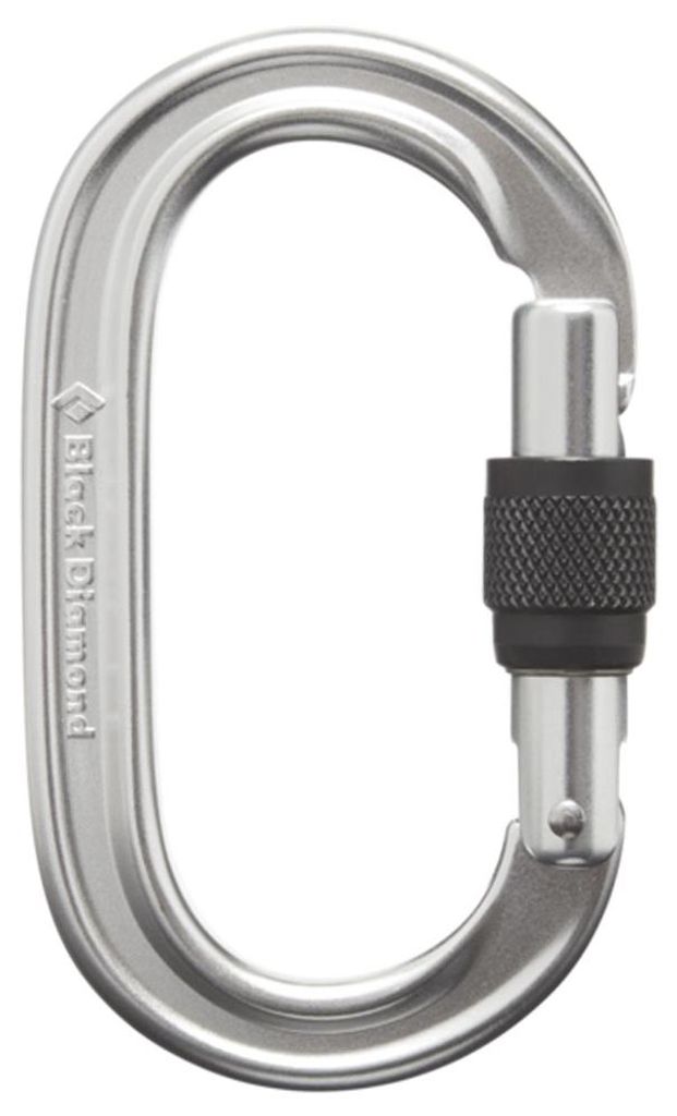 Oval Keylock Screwgate Karabiner Farbe polished