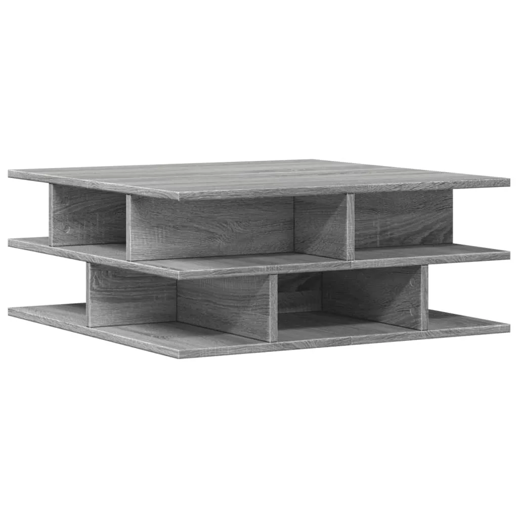 Tavolino Salotto SYFAX Grigio Sonoma 70x70 cm - Pratico e Robusto
