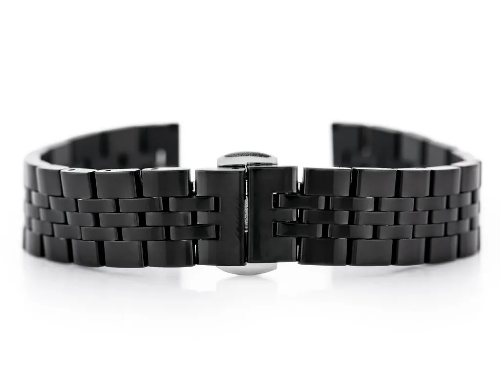 Cinturino 14mm Nero Pacific Model 4 | Acciaio Mesh Prezzo Top