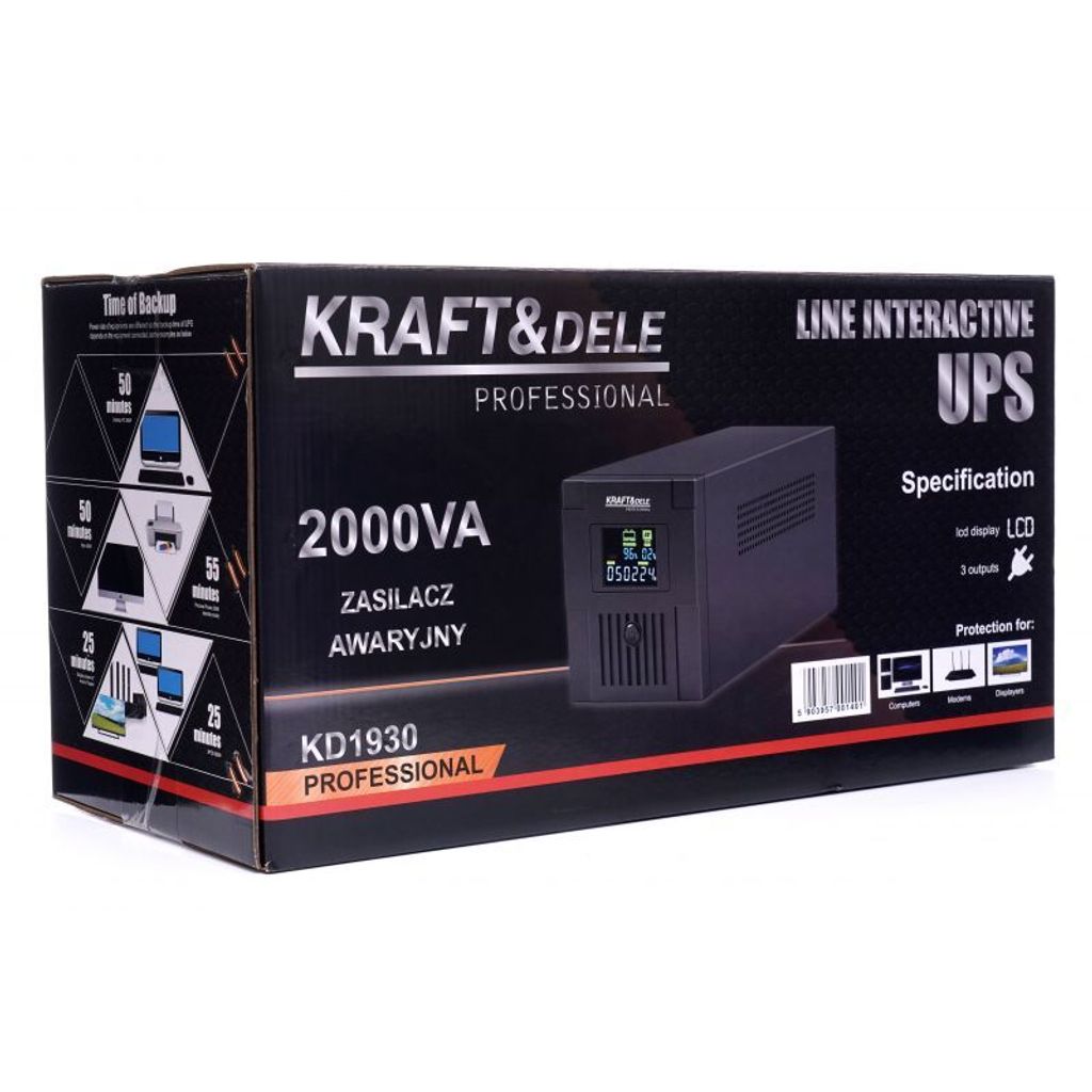 Záložný zdroj UPS 2000VA LCD 15909 Obrázok produktu 3